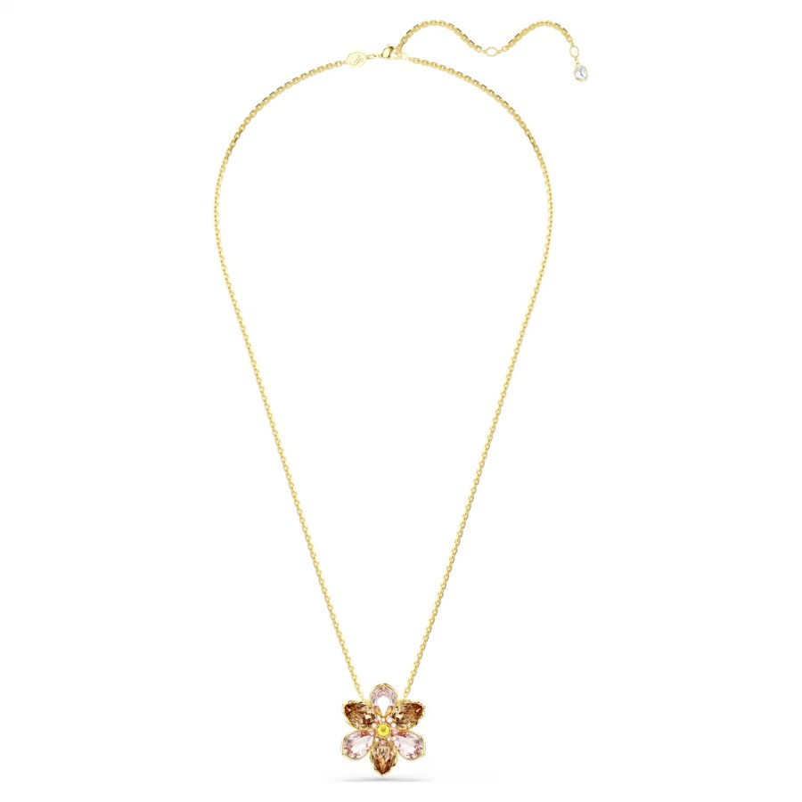 Swarovski Jedinečný set šperků Květina Idyllia 5735227 (řetízek, brož) - Sety šperků Soupravy šperků