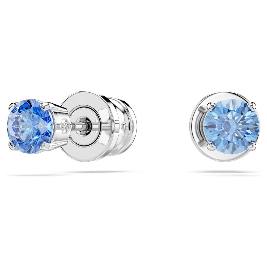 Swarovski Decentní náušnice pecky s modrými zirkony Stilla 5734250