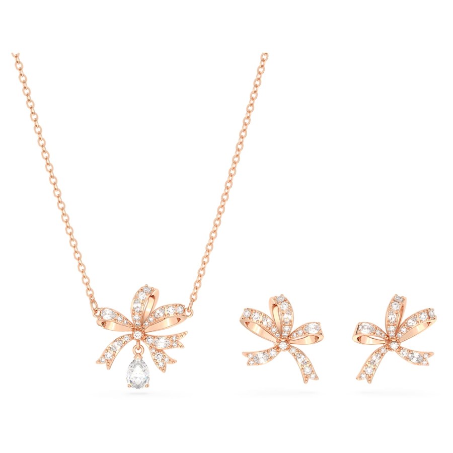 Swarovski Krásná sada šperků s mašličkou Volta 5661680 (náhrdelník, náušnice) - Náhrdelníky