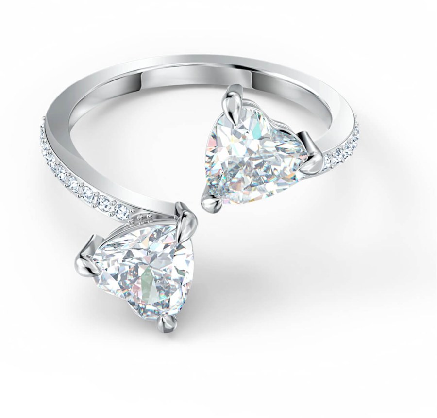 Swarovski Luxusní otevřený prsten s krystaly Swarovski Attract Soul 5535191 60 mm - Prsteny Prsteny s kamínkem