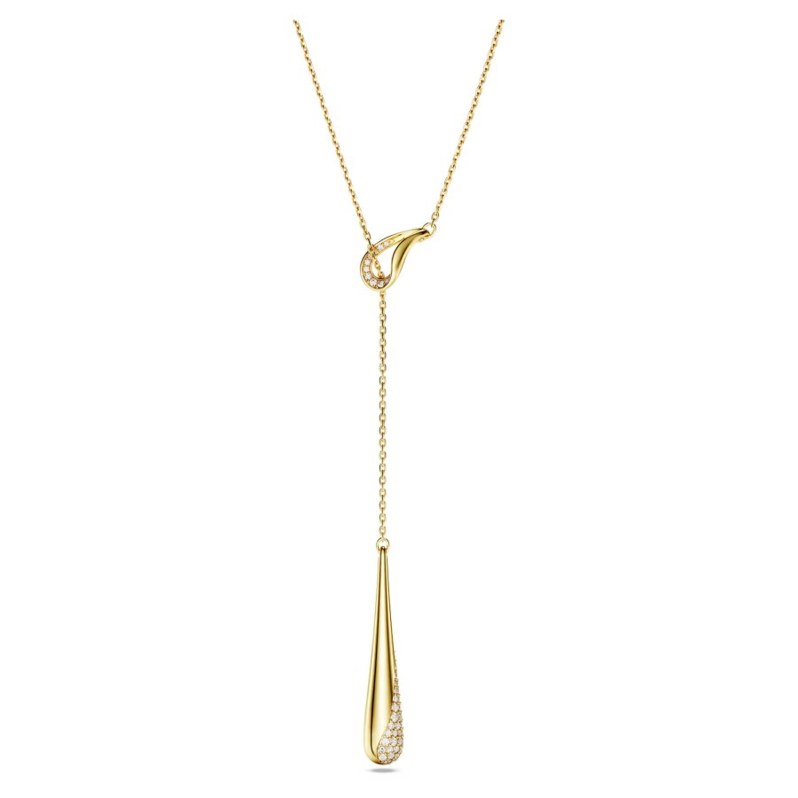 Swarovski Luxusní pozlacený náhrdelník Y Classica 5746001