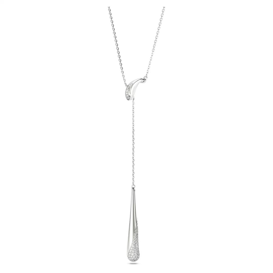 Swarovski Luxusní stříbrný náhrdelník Y Classica 5741221