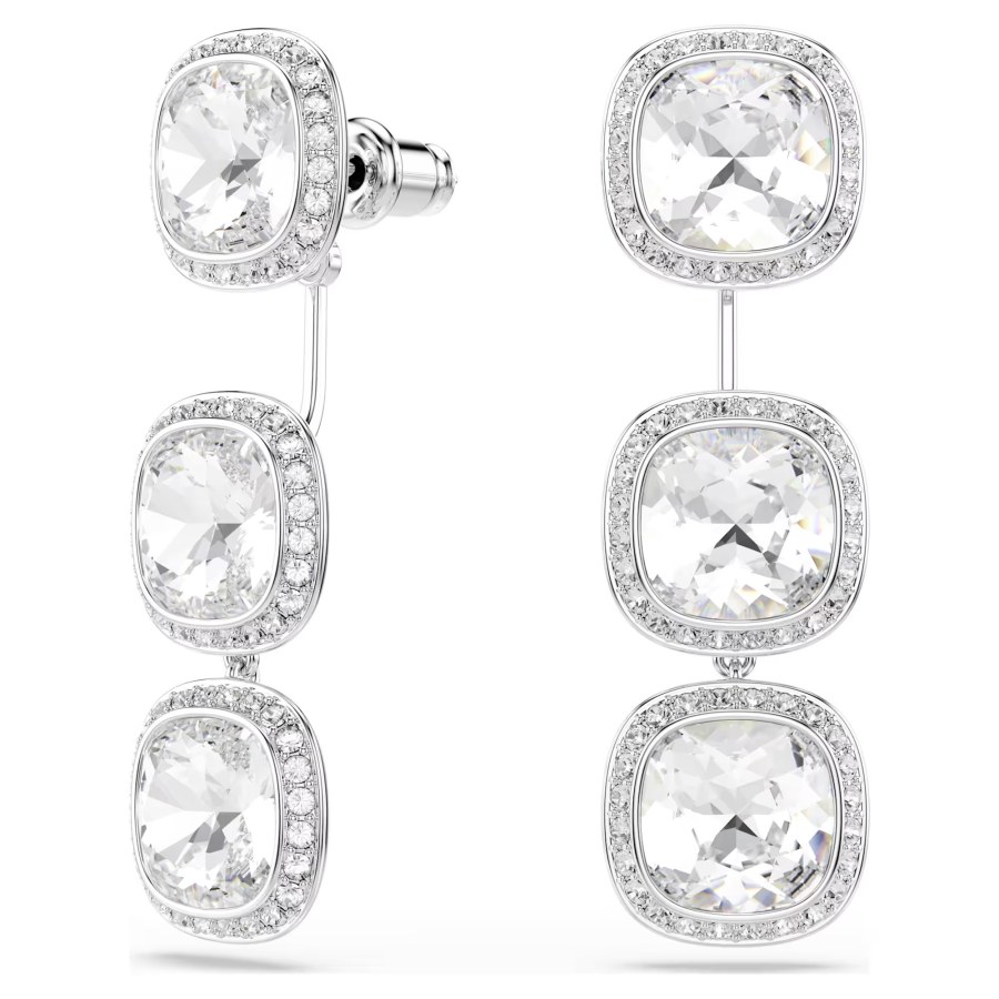 Swarovski Luxusní visací náušnice 2v1 Una Angelic 5754342