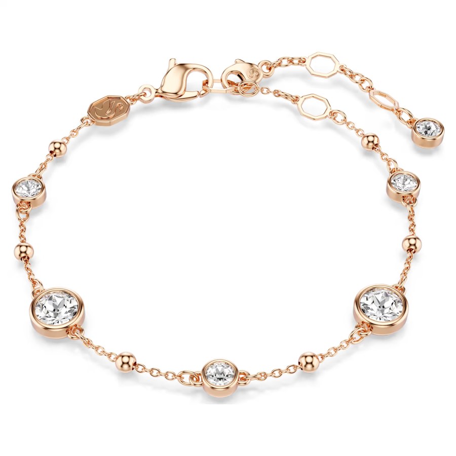 Swarovski Elegantní pozlacený náramek s krystaly Imber 5730677 - Náramky Řetízkové náramky