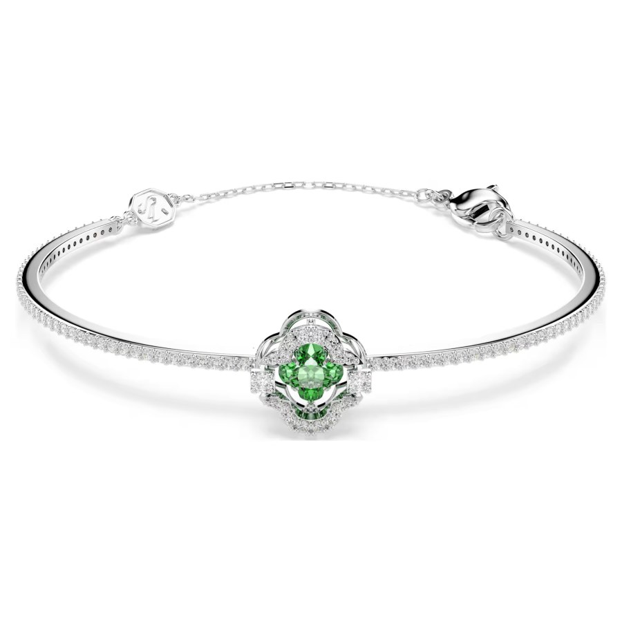 Swarovski Nadčasový pevný náramek s zirkony Una 5757791
