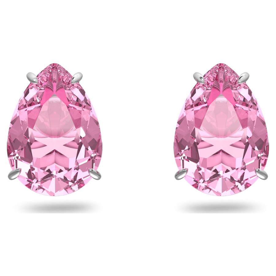 Swarovski Nádherné náušnice s růžovými krystaly Gema 5614455 - Náušnice Pecky