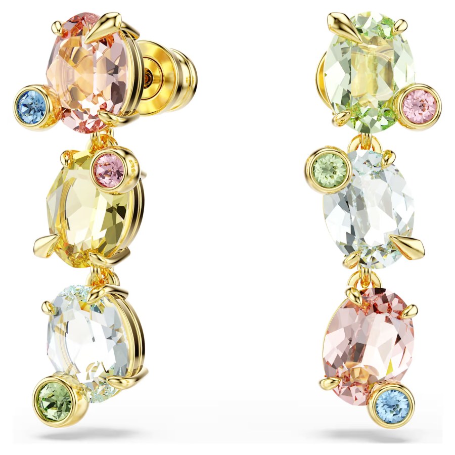 Swarovski Nepřehlédnutelné pozlacené náušnice Gema 5714815 Swarovski Nepřehlédnutelné pozlacené náušnice Gema 5714815 - Náušnice Visací náušnice