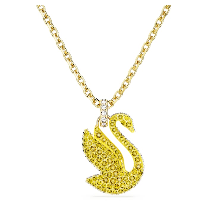 Swarovski Něžný pozlacený náhrdelník s Labutí Iconic Swan 5647553 - Náhrdelníky