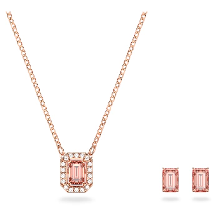 Swarovski Okouzlující bronzová sada šperků s krystaly Millenia 5620548 (náušnice, náhrdelník) - Náhrdelníky