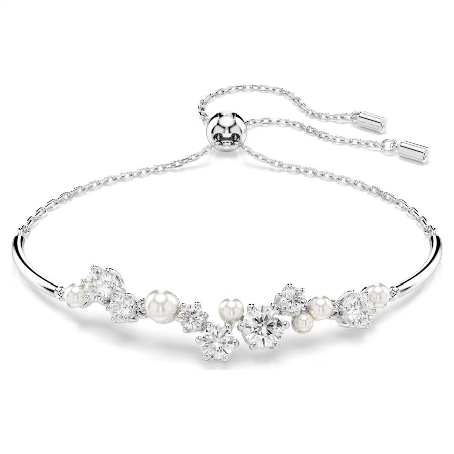 Swarovski Okouzlující náramek s krystaly a perličkami Constella 5705618 Swarovski Okouzlující náramek s krystaly a perličkami Constella 5705618 - Náramky Řetízkové náramky