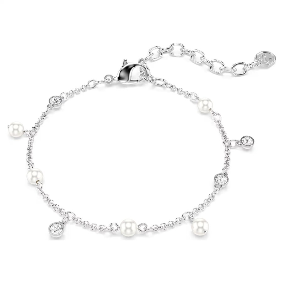 Swarovski Okouzlující náramek s krystaly a perličkami Imber 5754242