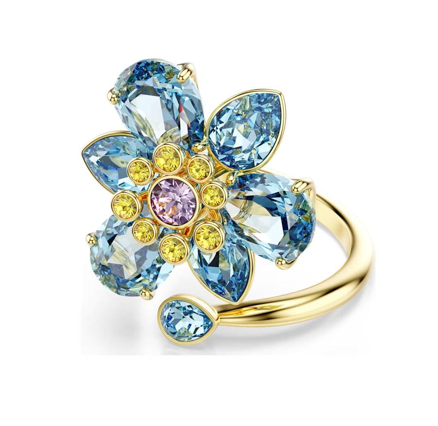 Swarovski Okouzlující otevřený prsten Květina Idyllia 5721585 60 mm - Prsteny Prsteny s&nbsp;kamínkem