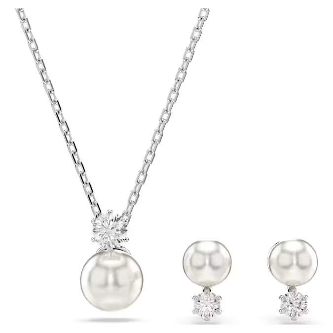 Swarovski Okouzlující sada šperků s křišťálovými perlami a zirkony Matrix 5689624 Swarovski Okouzlující sada šperků s křišťálovými perlami a zirkony Matrix 5689624 - Náhrdelníky