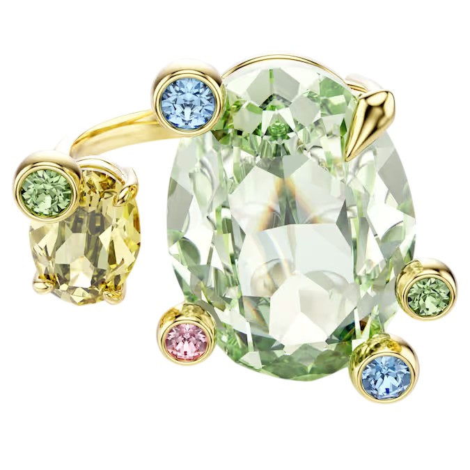 Swarovski Otevřený prsten s barevnými Swarovski krystaly Gema 5721685 52 mm