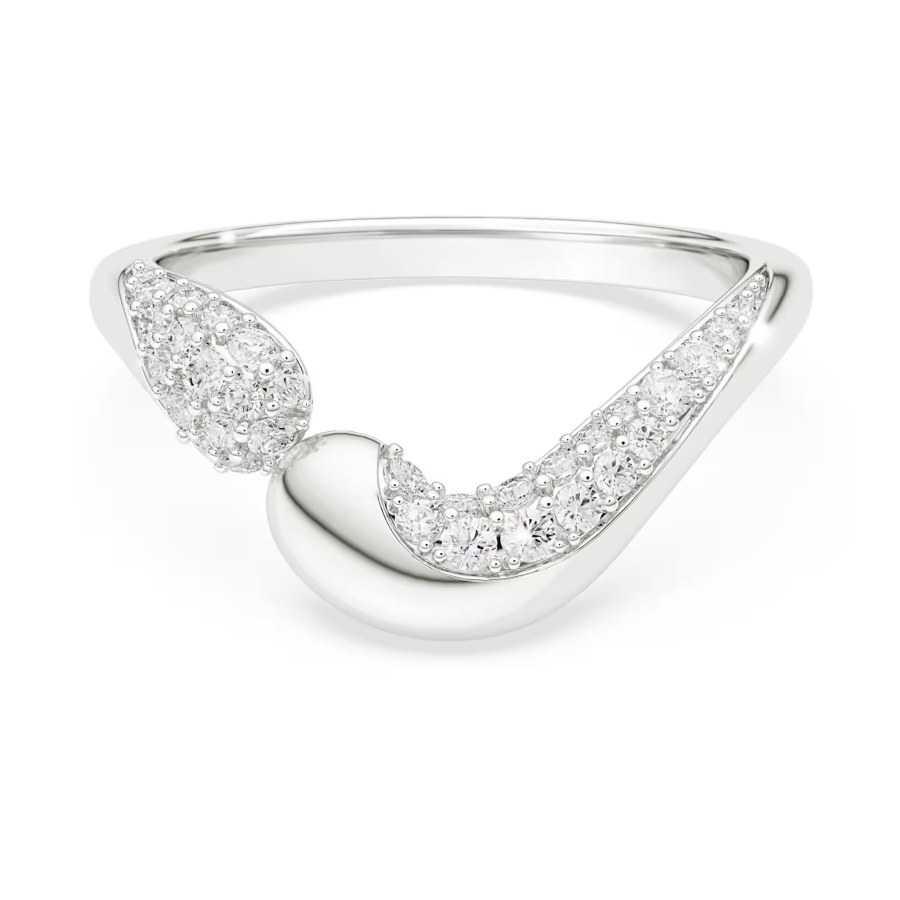 Swarovski Otevřený stříbrný prsten se zirkony Classica 5742580 50 mm - Prsteny Prsteny s&nbsp;kamínkem