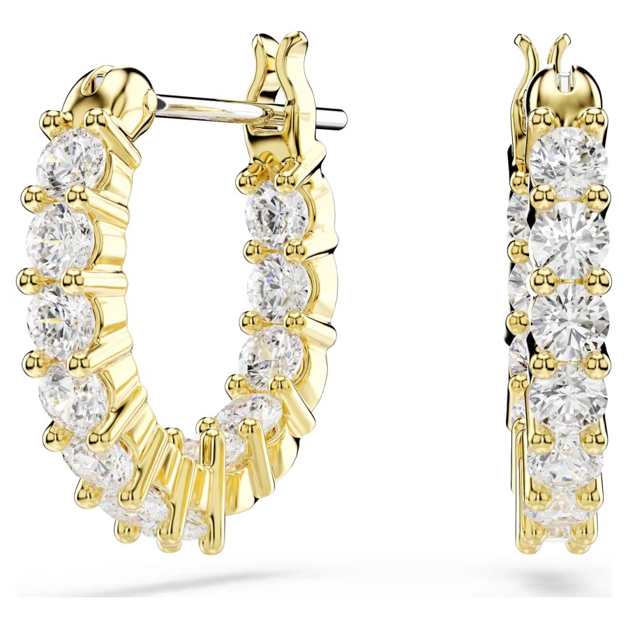 Swarovski Pozlacené kruhy se zirkony Matrix Vittore 5733398 - Náušnice Kruhy