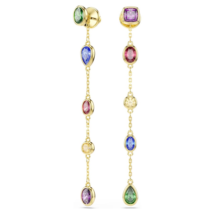 Swarovski Pozlacené náušnice s Swarovski Zirconia 2v1 Imber 5753289