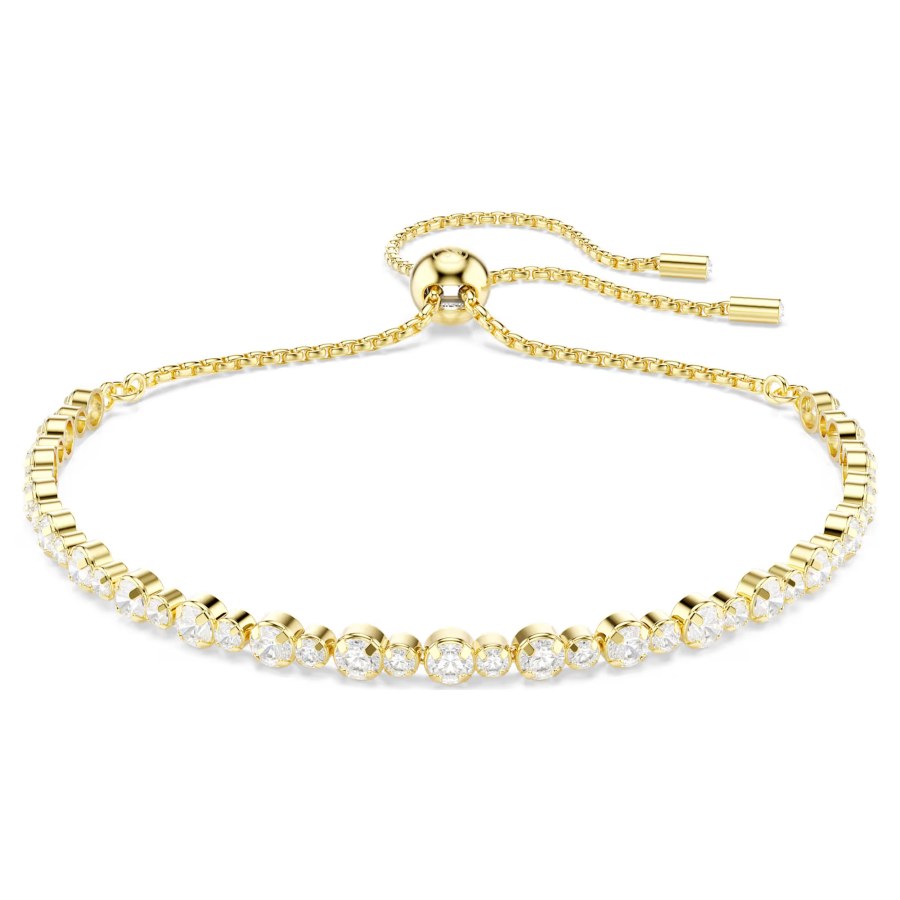 Swarovski Pozlacený náramek s čirými krystaly Tennis Matrix 5730709 Swarovski Pozlacený náramek s čirými krystaly Tennis Matrix 5730709 - Náramky Řetízkové náramky