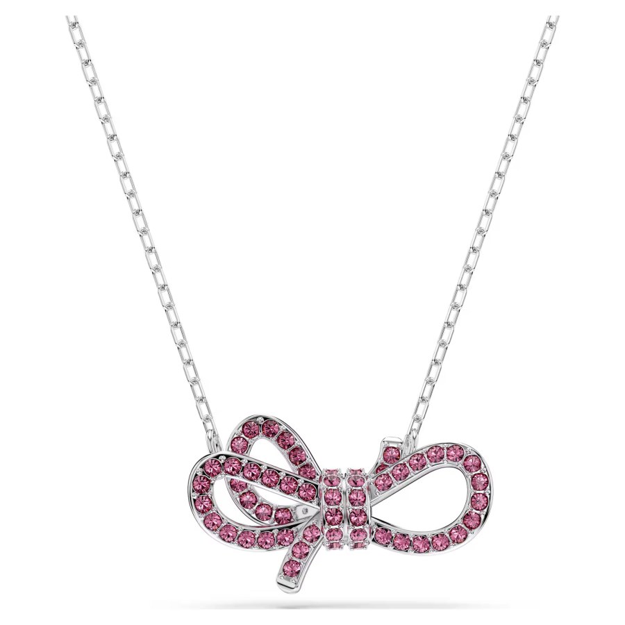 Swarovski Překrásný náhrdelník Mašlička se zirkony Lifelong Bow 5723556 - Náhrdelníky