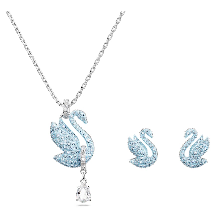 Swarovski Půvabná sada šperků s krystaly Iconic Swan 5660597 (náušnice, náhrdelník) - Náhrdelníky