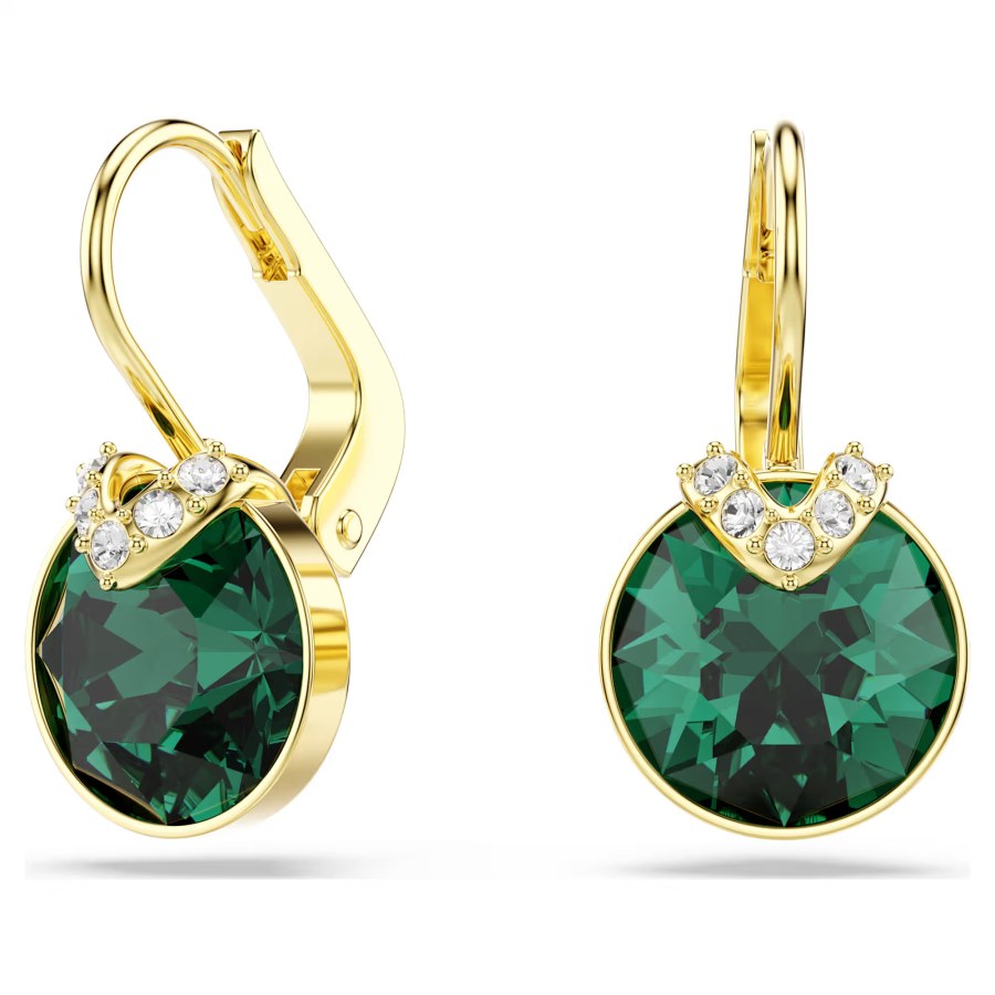 Swarovski Stylové pozlacené náušnice se Swarovski krystaly Bella 5735389