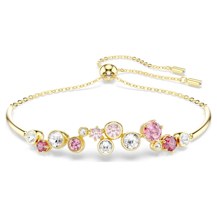 Swarovski Půvabný pozlacený náramek s krystaly Constella 5722476 Swarovski Půvabný pozlacený náramek s krystaly Constella 5722476 - Náramky Řetízkové náramky