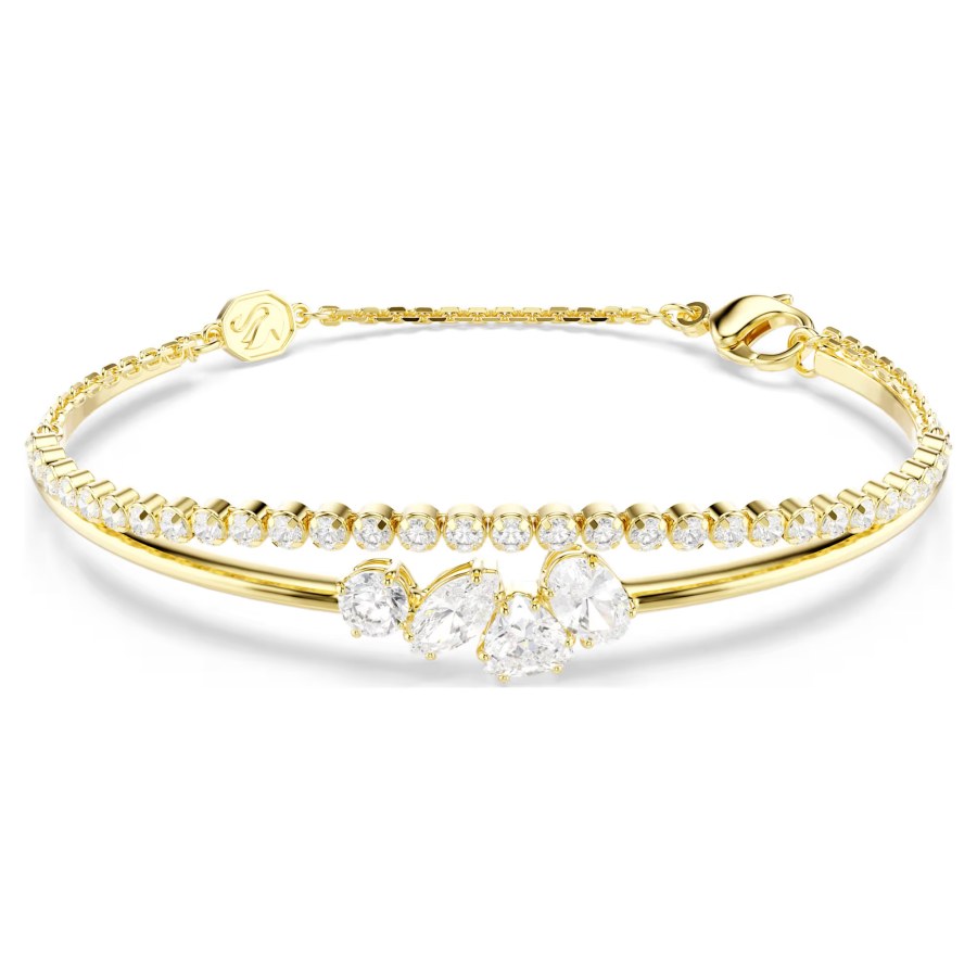 Swarovski Luxusní dvojitý pozlacený náramek Mesmera 5747953 - Náramky Pevné náramky