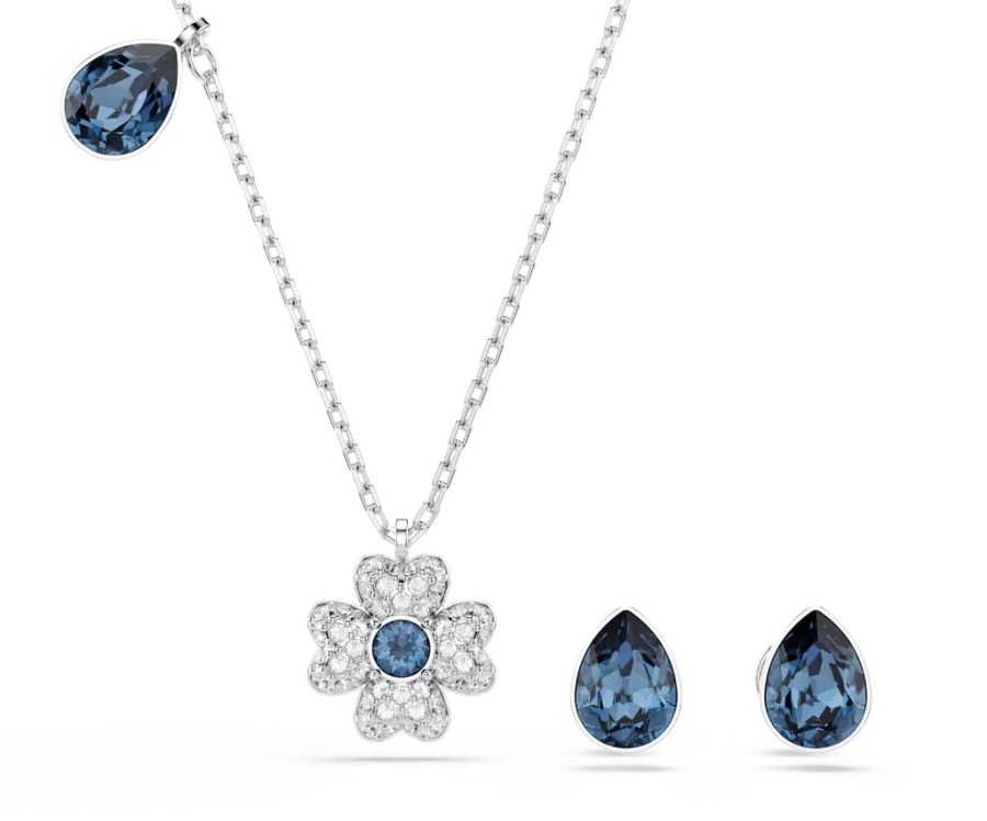 Swarovski Set šperků s&nbsp;modrými krystaly Swarovski Symbolica 5734546 - Náušnice Pecky