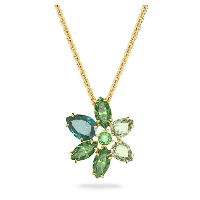 Swarovski Stylový pozlacený náhrdelník s krystaly Gema 5658399 - Náhrdelníky