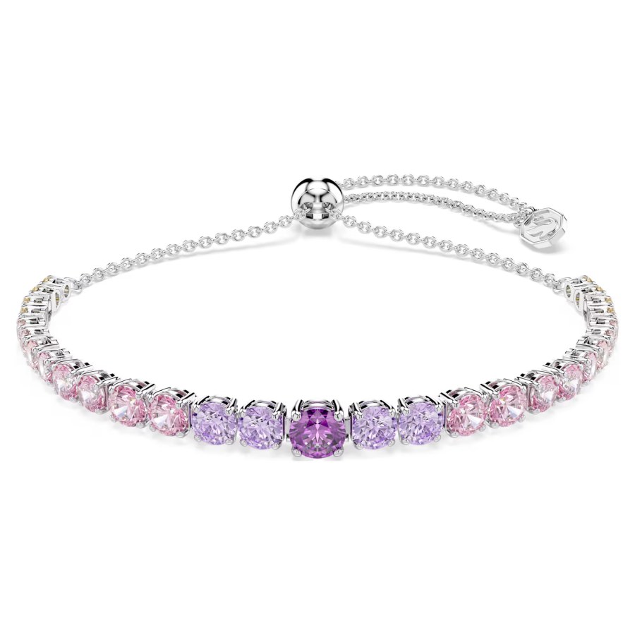 Swarovski Krásný náramek s&nbsp;barevnými krystaly Swarovski Matrix 5751197 - Náramky Řetízkové náramky