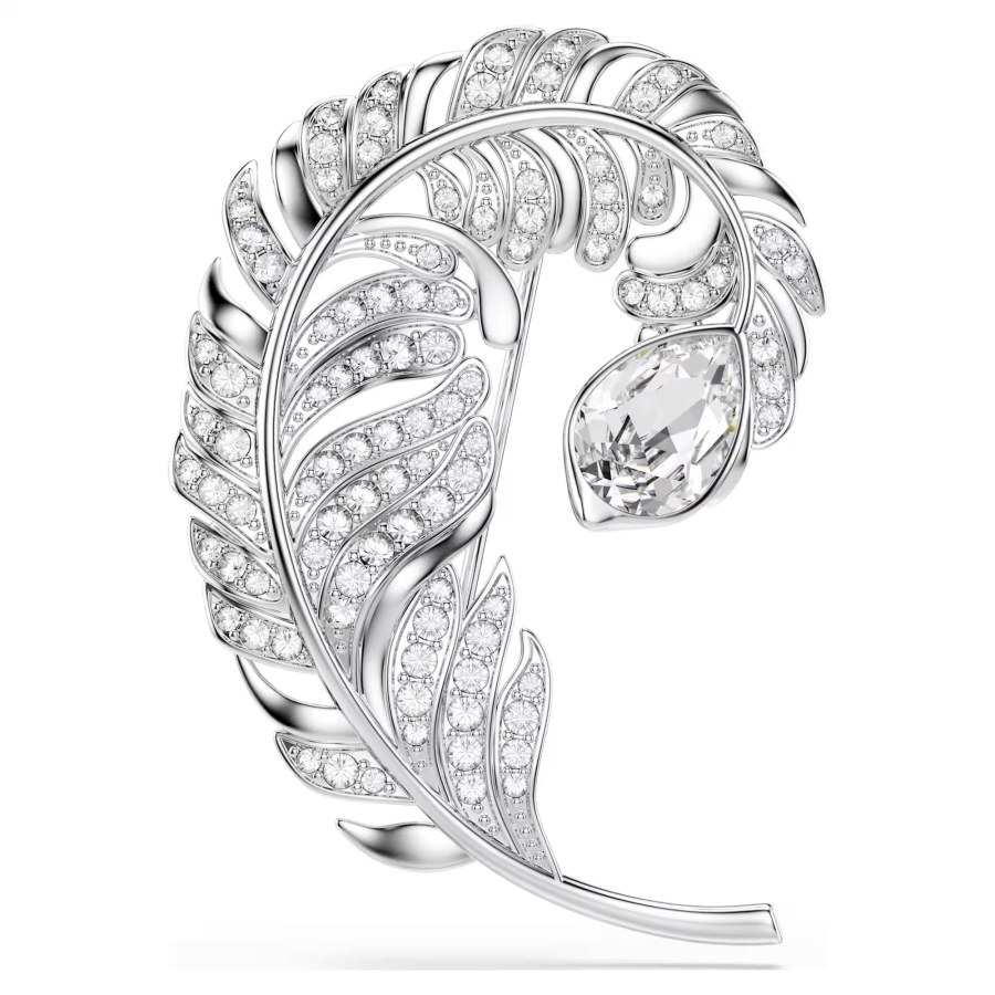 Swarovski Třpytivá brož Pírko se Swarovski krystaly Idyllia 5747549