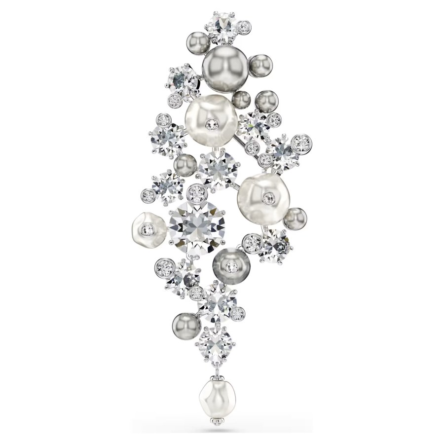 Swarovski Krásná brož s perlami a krystaly Swarovski Constella 5722516