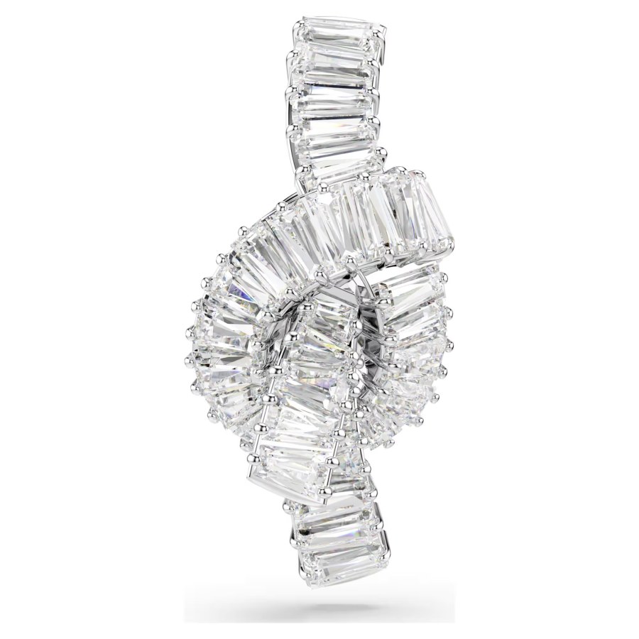Swarovski Blyštivá brož s čirými Swarovski zirkony Matrix 5731102