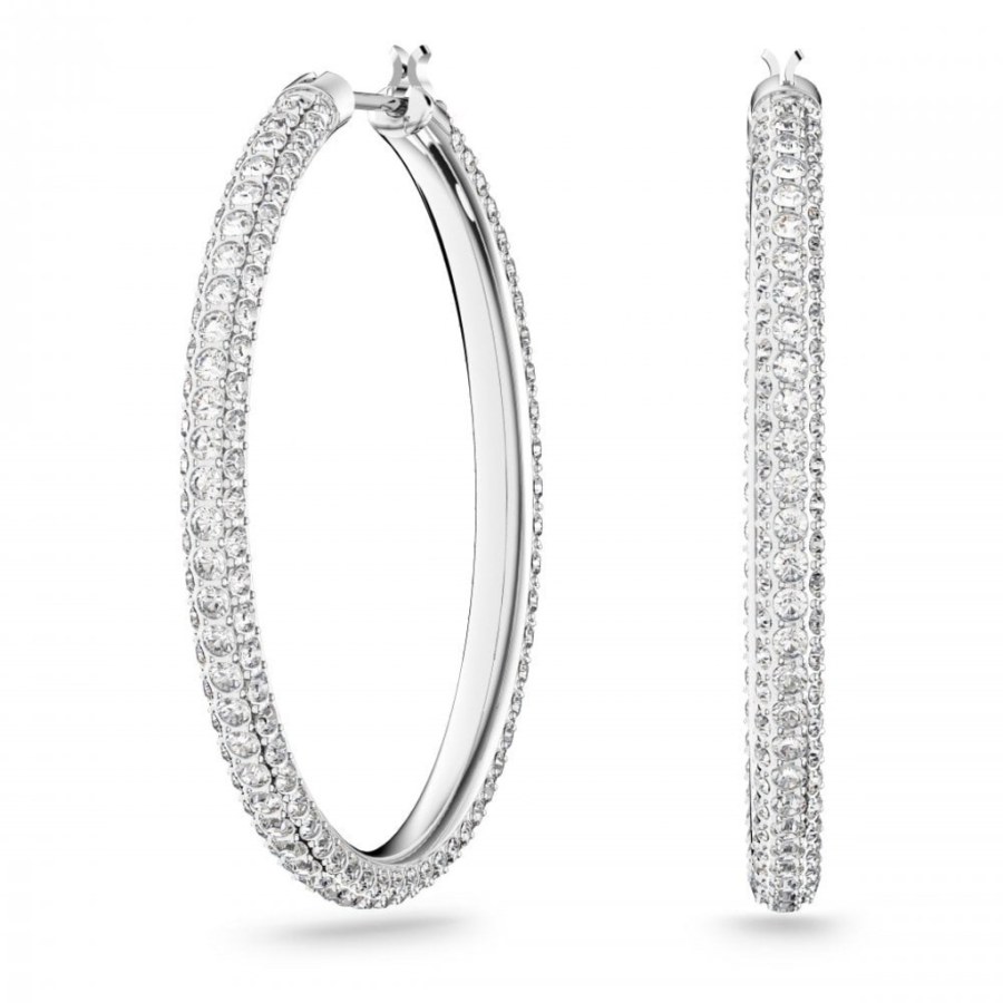 Swarovski Třpytivé kruhové náušnice Stone 5389432