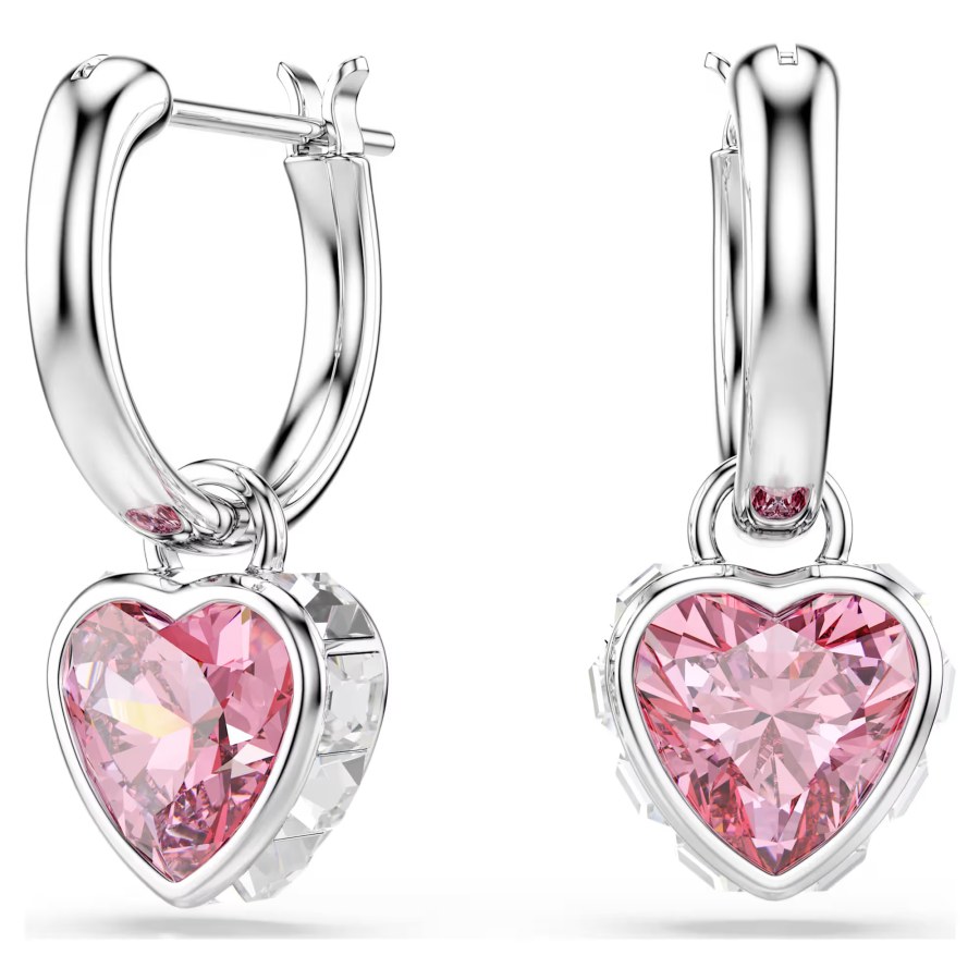 Swarovski Třpytivé srdcové náušnice 2v1 Chroma 5757814