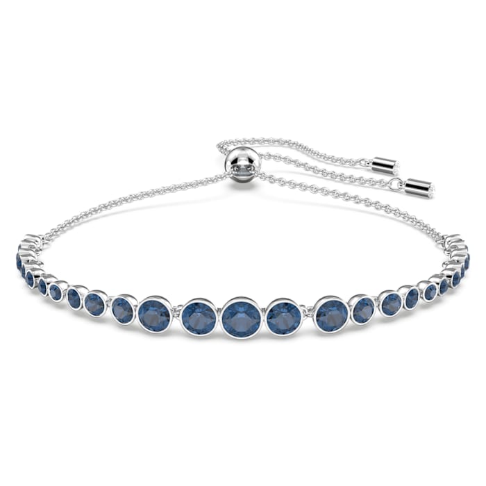 Swarovski Třpytivý náramek s&nbsp;modrými krystaly Emily 5663394 - Náramky