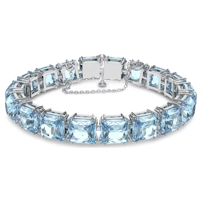 Swarovski Třpytivý náramek s modrými krystaly Millenia 5614924 - Náramky Řetízkové náramky