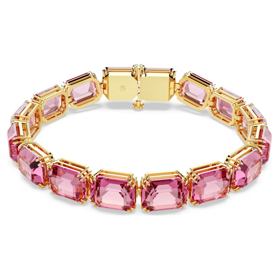 Swarovski Tenisový náramek s růžovými křišťály Millenia 5683428 - Náramky Řetízkové náramky