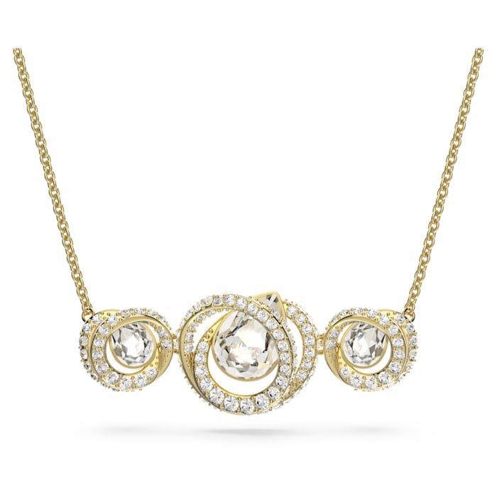 Swarovski Třpytivý pozlacený náhrdelník s krystaly Generation 5636586 - Náhrdelníky