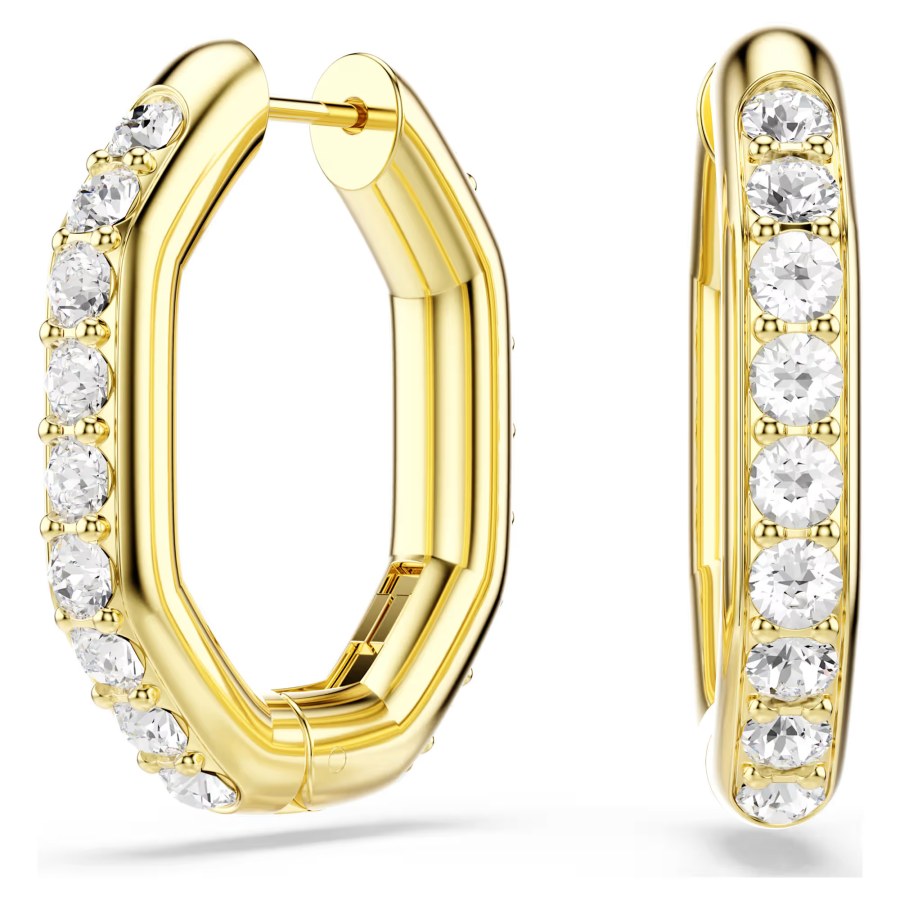 Swarovski Úchvatné pozlacené osmihranné náušnice Dextera 5724584 Swarovski Úchvatné pozlacené osmihranné náušnice Dextera 5724584 - Náušnice Kruhy