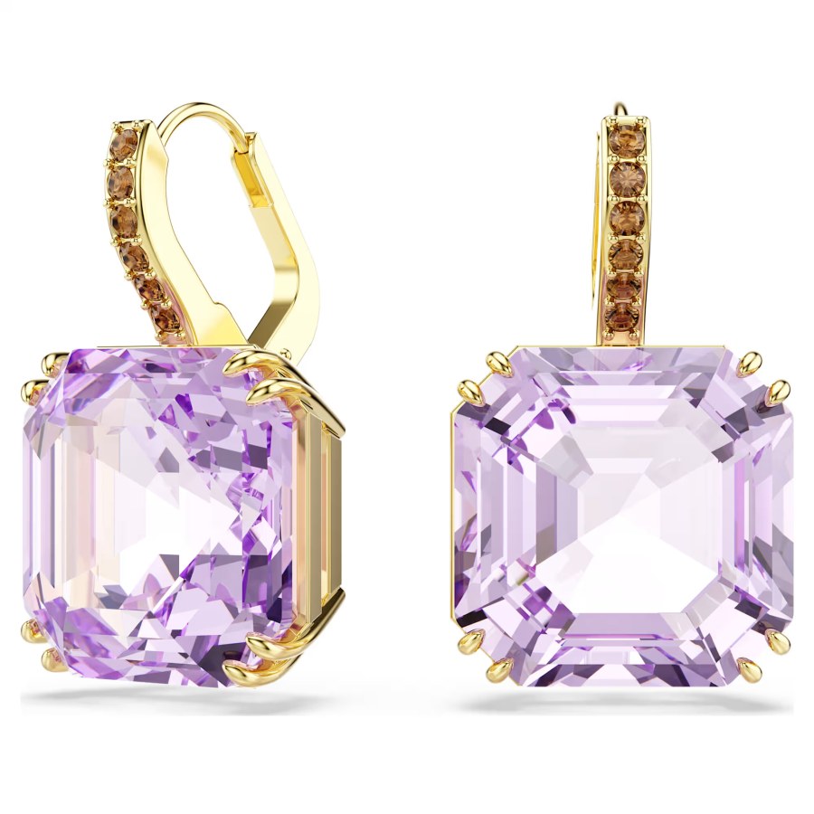Swarovski Visací náušnice s fialovými krystaly Millenia 5759990