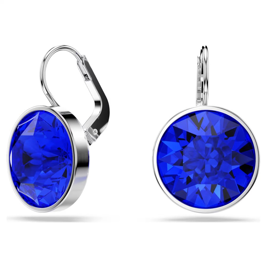 Swarovski Výrazné náušnice s tmavě modrým krystalem Bella 5724292 Swarovski Výrazné náušnice s tmavě modrým krystalem Bella 5724292 - Náušnice Visací náušnice