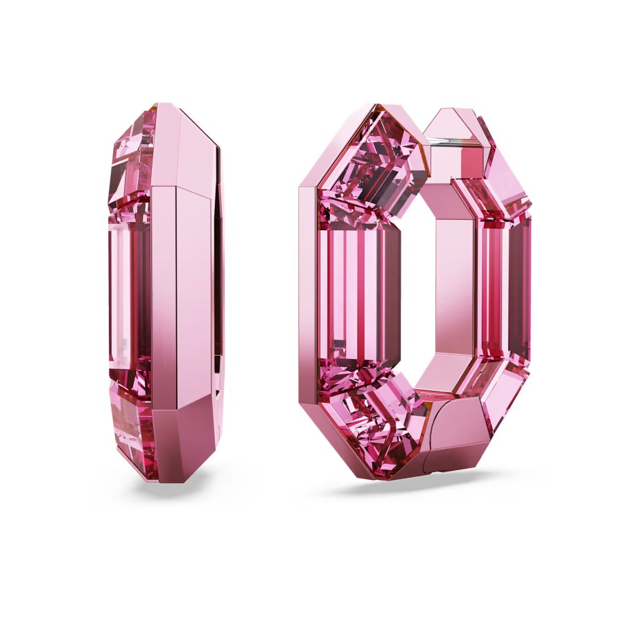 Swarovski Růžové osmihranné náušnice Lucent 5680783