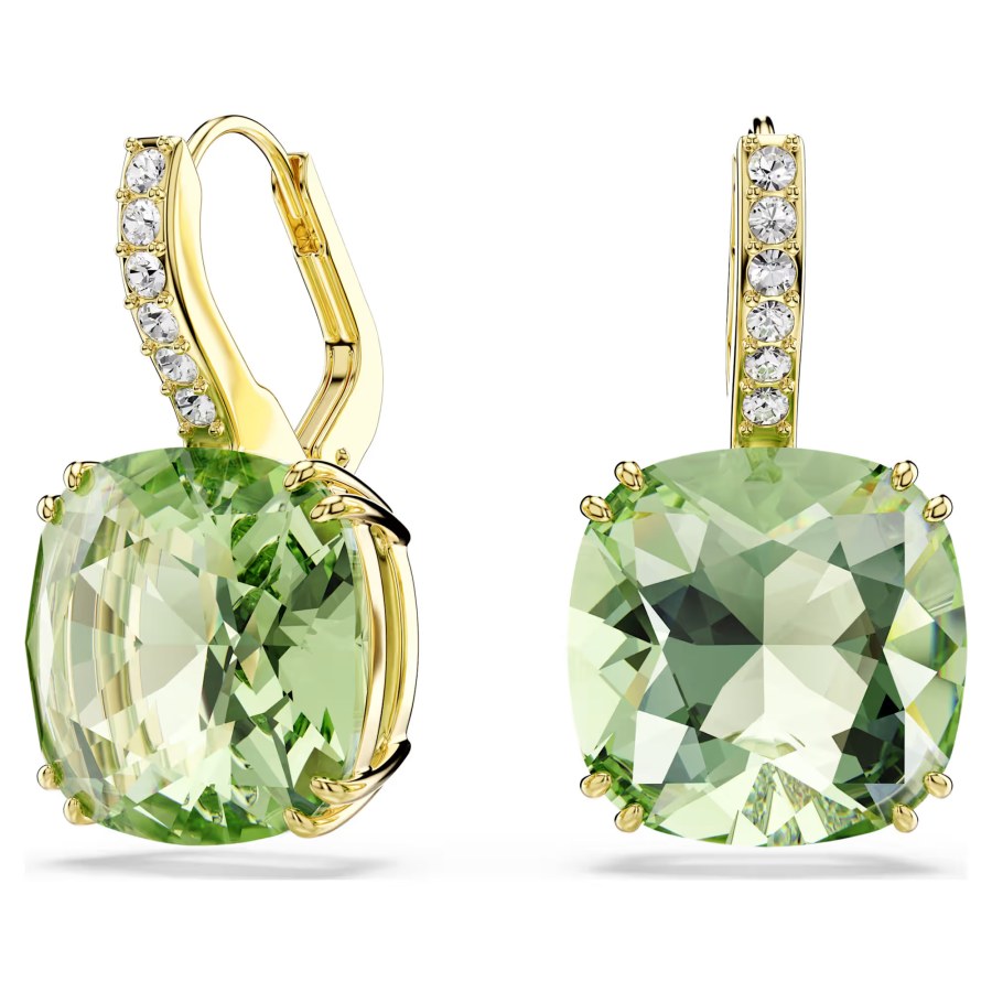 Swarovski Visací náušnice se zelenými krystaly Millenia 5764822