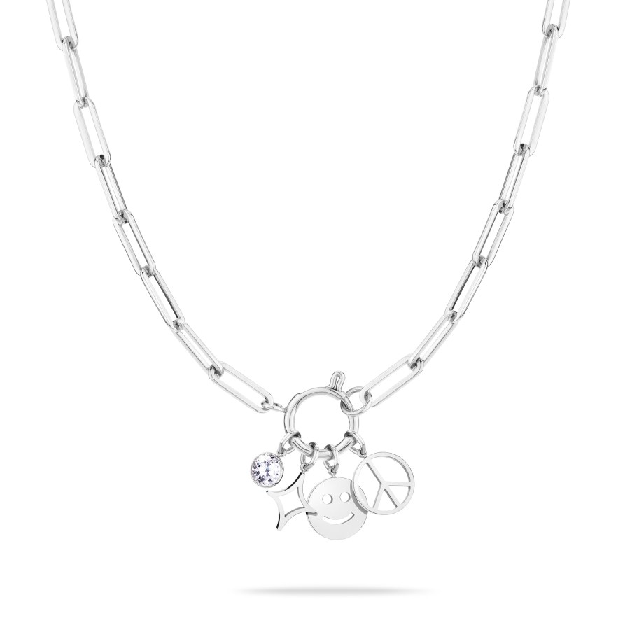 Tamaris Výrazný ocelový náhrdelník s přívěsky TJ-0420-N-40 - Náhrdelníky