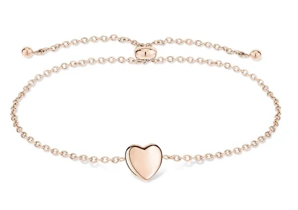 Tamaris Pozlacený náramek se srdíčkem Bold Hearts TJ-0626-B-23 - Náramky Řetízkové náramky