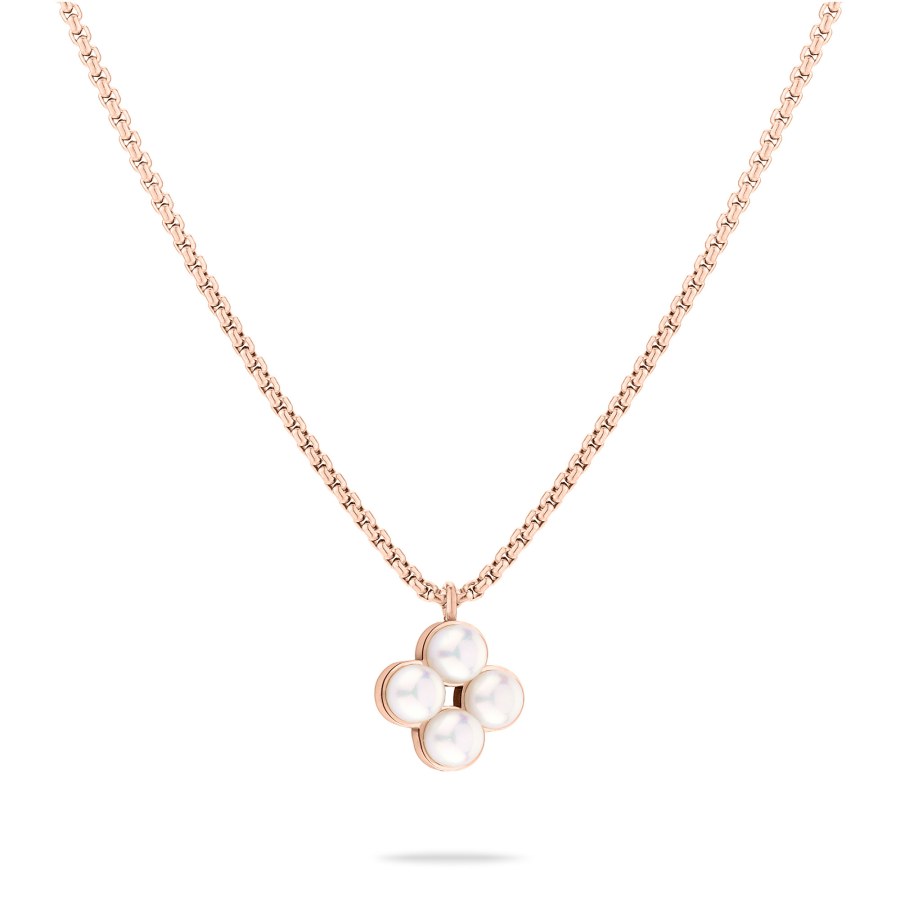 Tamaris Půvabný bronzový náhrdelník se syntetickými perlami TJ-0513-N-45 - Náhrdelníky