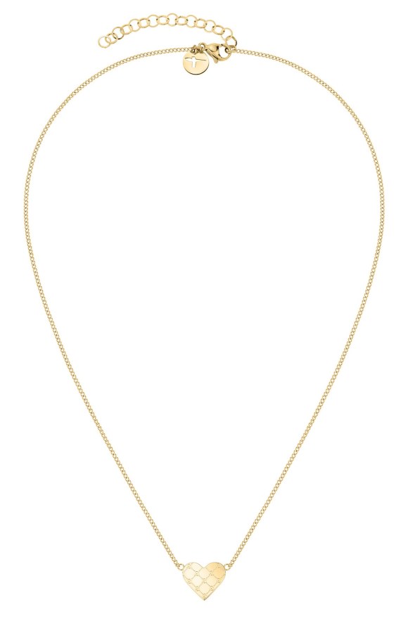 Tamaris Romantický pozlacený náhrdelník Logomania Heart TJ-0526-N-45 - Náhrdelníky