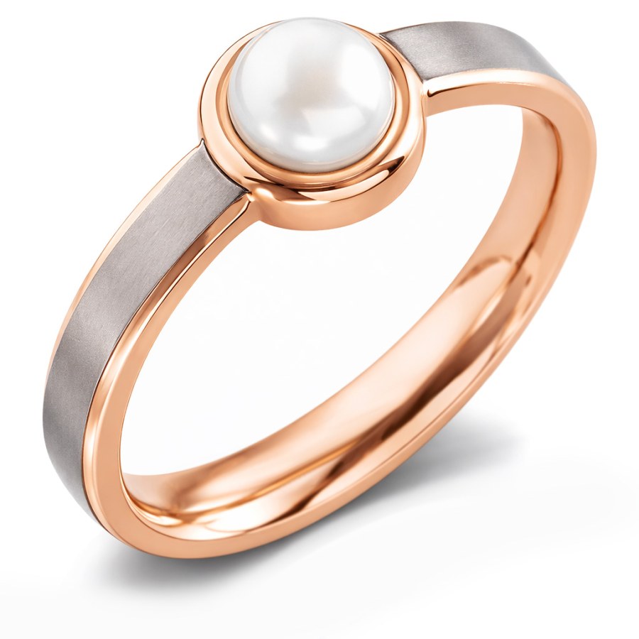 Boccia Titanium Titanový prsten s&nbsp;perlou 0137-02 50 mm - Prsteny Prsteny bez kamínku