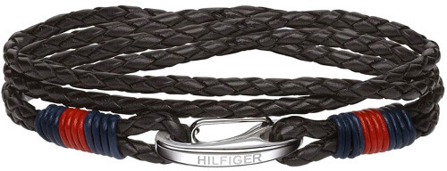 Tommy Hilfiger Černý kožený náramek TH2700534 Tommy Hilfiger Černý kožený náramek TH2700534 - Náramky Kožené náramky
